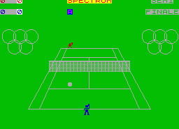 Игра Tennis 3D (ZX Spectrum)