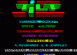 Игра Tilt (ZX Spectrum)
