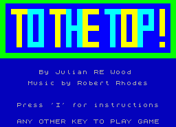 Игра To the Top! (ZX Spectrum)