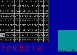Игра Tombola (ZX Spectrum)
