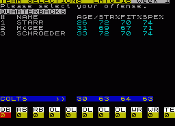 Игра Touchdown (ZX Spectrum)