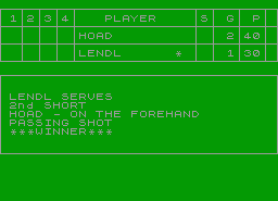 Игра Tournament Tennis (ZX Spectrum)