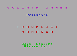 Игра Track Suit Manager (ZX Spectrum)