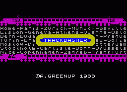 Игра Trackbasher (ZX Spectrum)