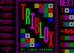 Игра Triblox (ZX Spectrum)