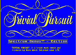 Игра Trivial Pursuit (ZX Spectrum)