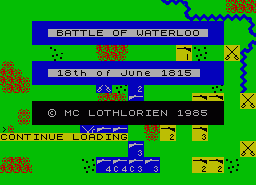 Игра Waterloo (ZX Spectrum)