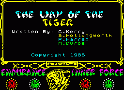 Игра Way of the Tiger, The (ZX Spectrum)