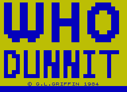Игра Whodunnit? (ZX Spectrum)