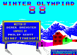 Игра Winter Olympiad '88 (ZX Spectrum)