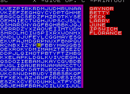 Игра Word Seeker (ZX Spectrum)