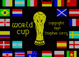 Игра World Cup (ZX Spectrum)