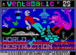 Игра World Destruction (ZX Spectrum)
