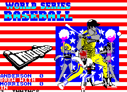 Игра World Series Baseball (ZX Spectrum)