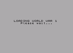 Игра World War 1 (ZX Spectrum)