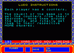 Игра X-Mas Ludo (ZX Spectrum)