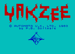 Игра Yakzee (ZX Spectrum)