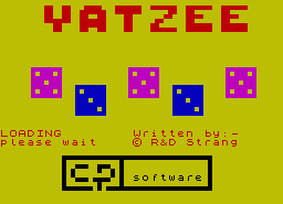 Игра Yatzee (ZX Spectrum)