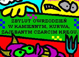 Игра Zbylut Owrzodzien w Kamiennym, Kurwa, Zajebanym Czarcim Kregu (ZX Spectrum)