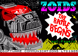 Игра Zoids: The Battle Begins (ZX Spectrum)