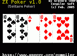 Игра ZX Poker (ZX Spectrum)