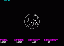 Игра Apollo Moon Lander (ZX Spectrum)