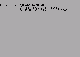Игра Autorennen (ZX Spectrum)