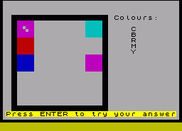 Игра Colourgrid (ZX Spectrum)