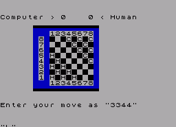 Игра Corner Checkers (ZX Spectrum)