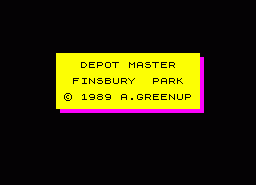 Игра Depot Master Finsbury Park (ZX Spectrum)