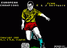 Игра European Champions (ZX Spectrum)