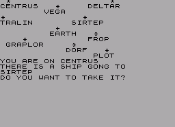 Игра Galaxy Hitch-hike (ZX Spectrum)