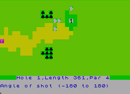 Игра Graphical Golf (ZX Spectrum)