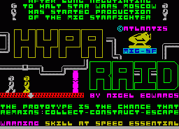 Игра Hypa Raid (ZX Spectrum)