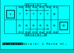Игра Kalaha (ZX Spectrum)