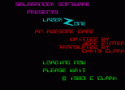 Игра Laser Zone (ZX Spectrum)