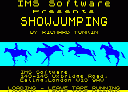 Игра Show Jump (ZX Spectrum)