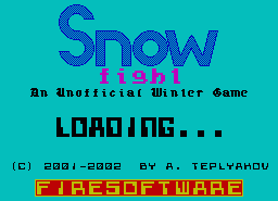 Игра Snowfight! (ZX Spectrum)
