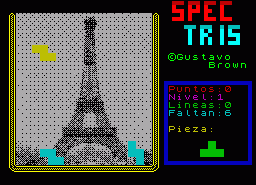Игра Spectris (ZX Spectrum)