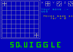 Игра Squiggle (ZX Spectrum)