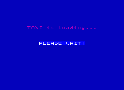 Игра Taxi! (ZX Spectrum)