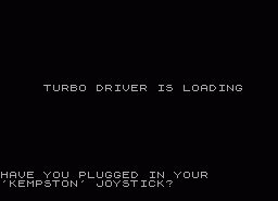 Игра Turbo Driver (ZX Spectrum)