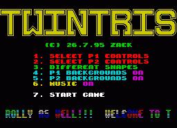 Игра Twintris (ZX Spectrum)
