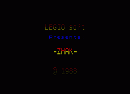 Игра Zhak (ZX Spectrum)