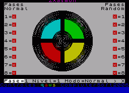 Игра ZXSimon (ZX Spectrum)
