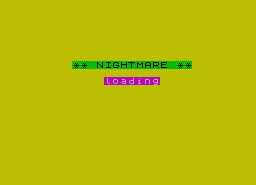 Игра Nightmare (ZX-Spectrum)