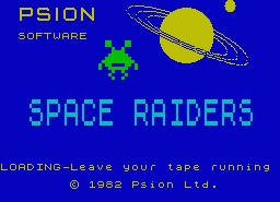 Игра Space Raiders (ZX-Spectrum)