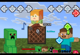 Игра FNF: Minecraft Creeper vs Steve