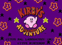 Игра Kirby's Halloween Adventure